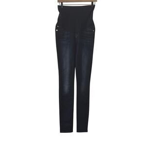 Maternity 7 For All Mankind Blue Skinny Jeans Size 26